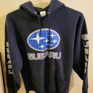 Black Subaru Hoodie men's L